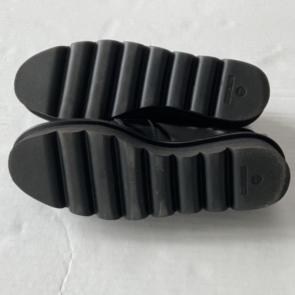 AGL Black Platform loafers w/fur size 6 (36) - Picture 9 of 10